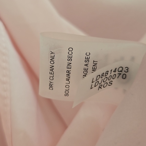 Karl Lagerfeld Light Pink Gown with Adjustable Pearl Straps Size 12 - Picture 14 of 16